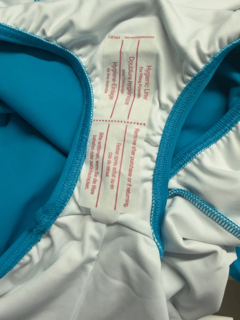 Lands’ End Tugless Mastectomy One Piece Swimsuit Blue Chlorine Resistant 16 NWT